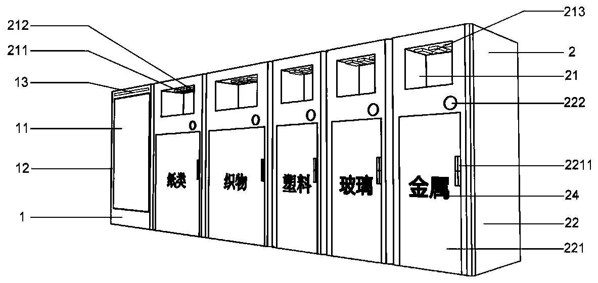 Intelligent classification and recovery device for recyclable garbage