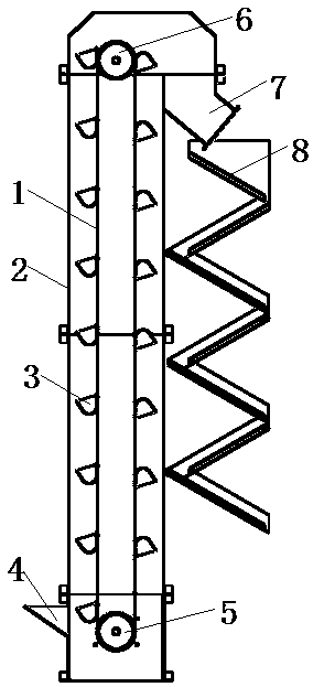 Zigzag cooling mechanism