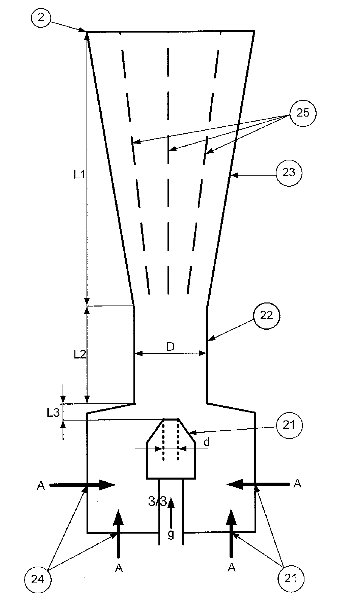 Method for extinguishing a smouldering fire in a silo