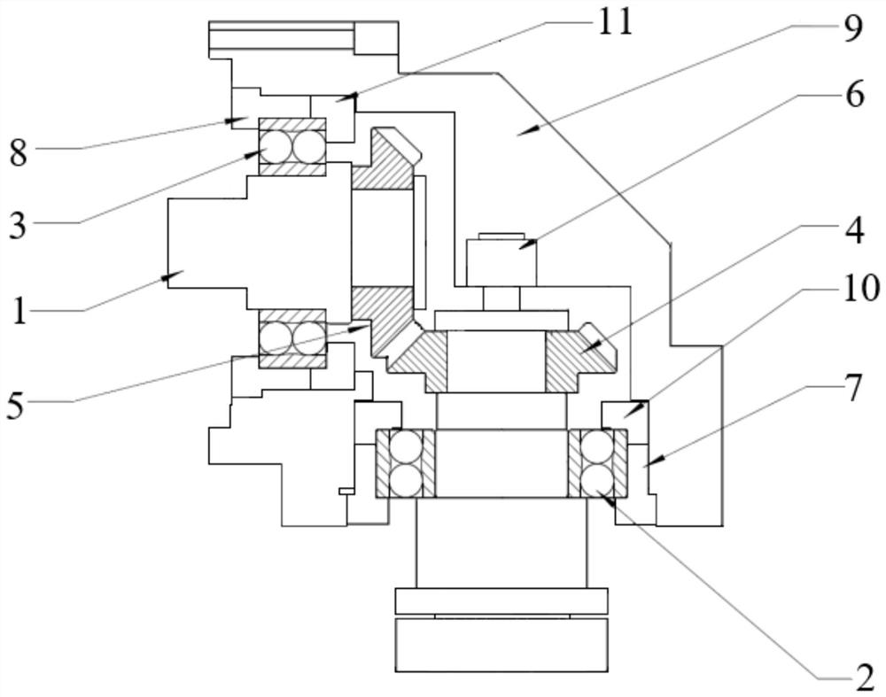 Right-angle structure of planetary reducer