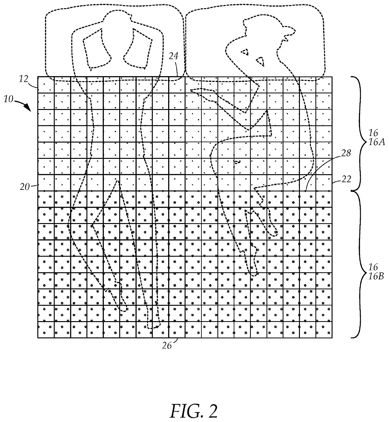 Variable pressure blanket