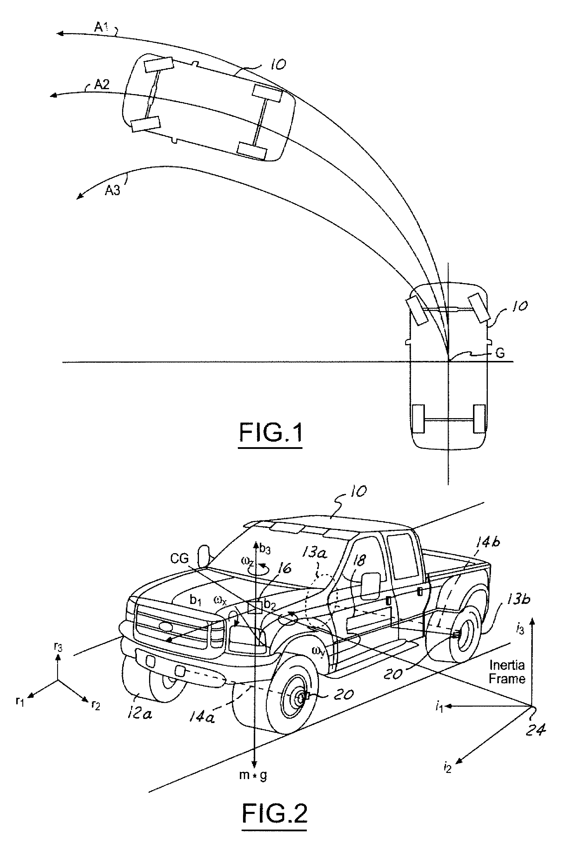 Method of controlling an automotive vehicle having a trailer