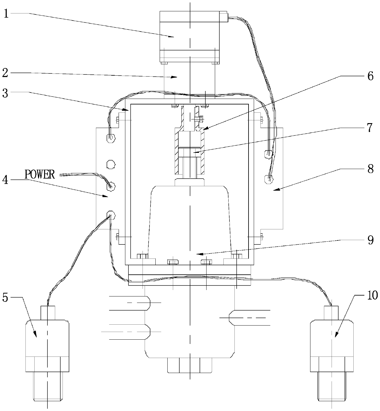 Intelligent adjusting device and method for pressure of reducing valve