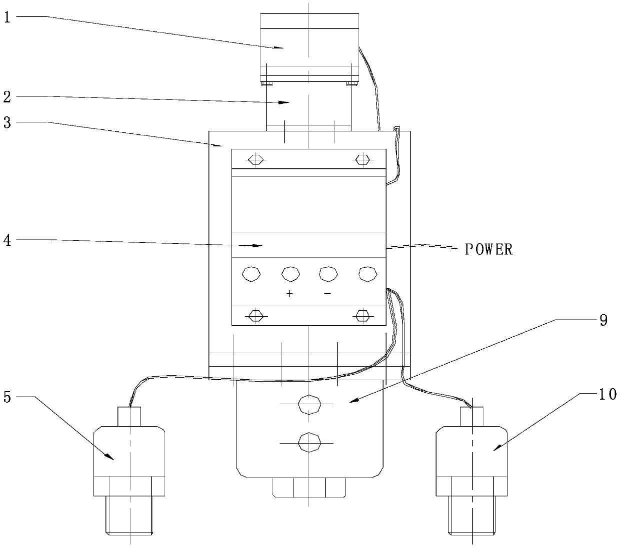 Intelligent adjusting device and method for pressure of reducing valve