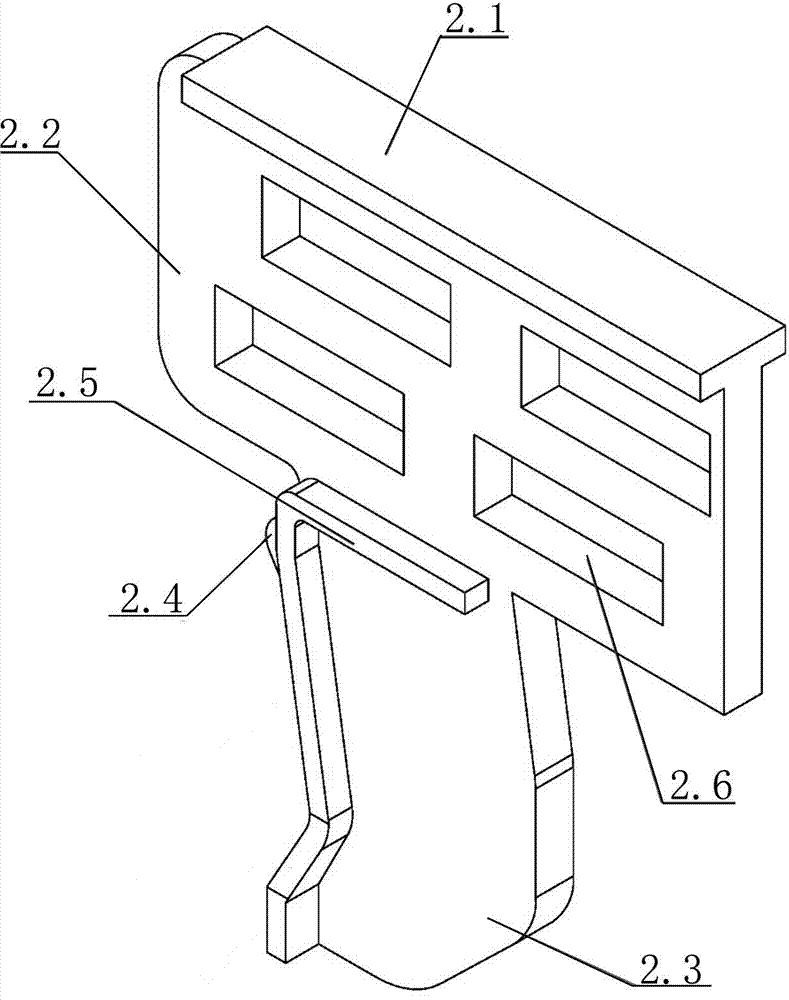 Clamp for typified form in construction and use method thereof