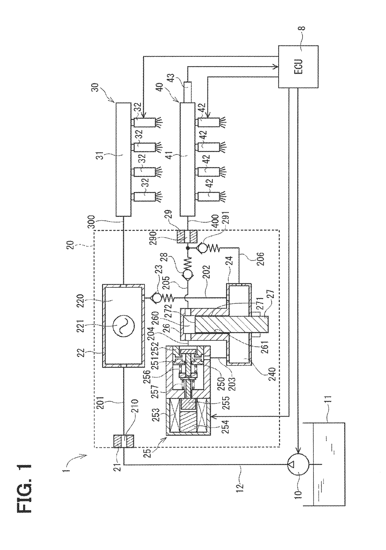 High-pressure pump and fuel-supply system using same