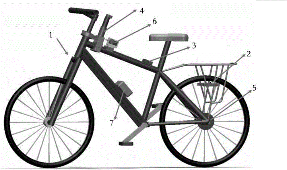 Unmanned bicycle realizing balance control during speed changing