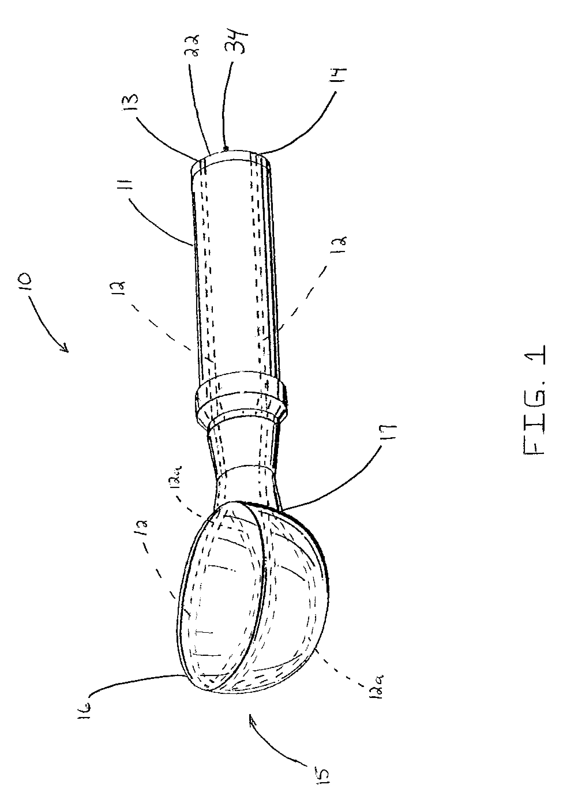 Forced hot air ice cream scoop