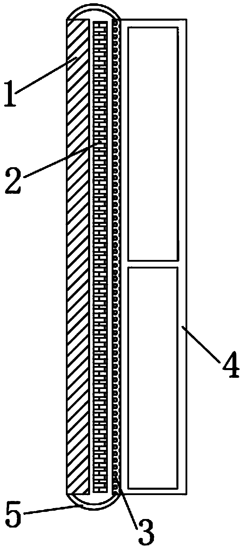Sunscreen cooling structure and application thereof