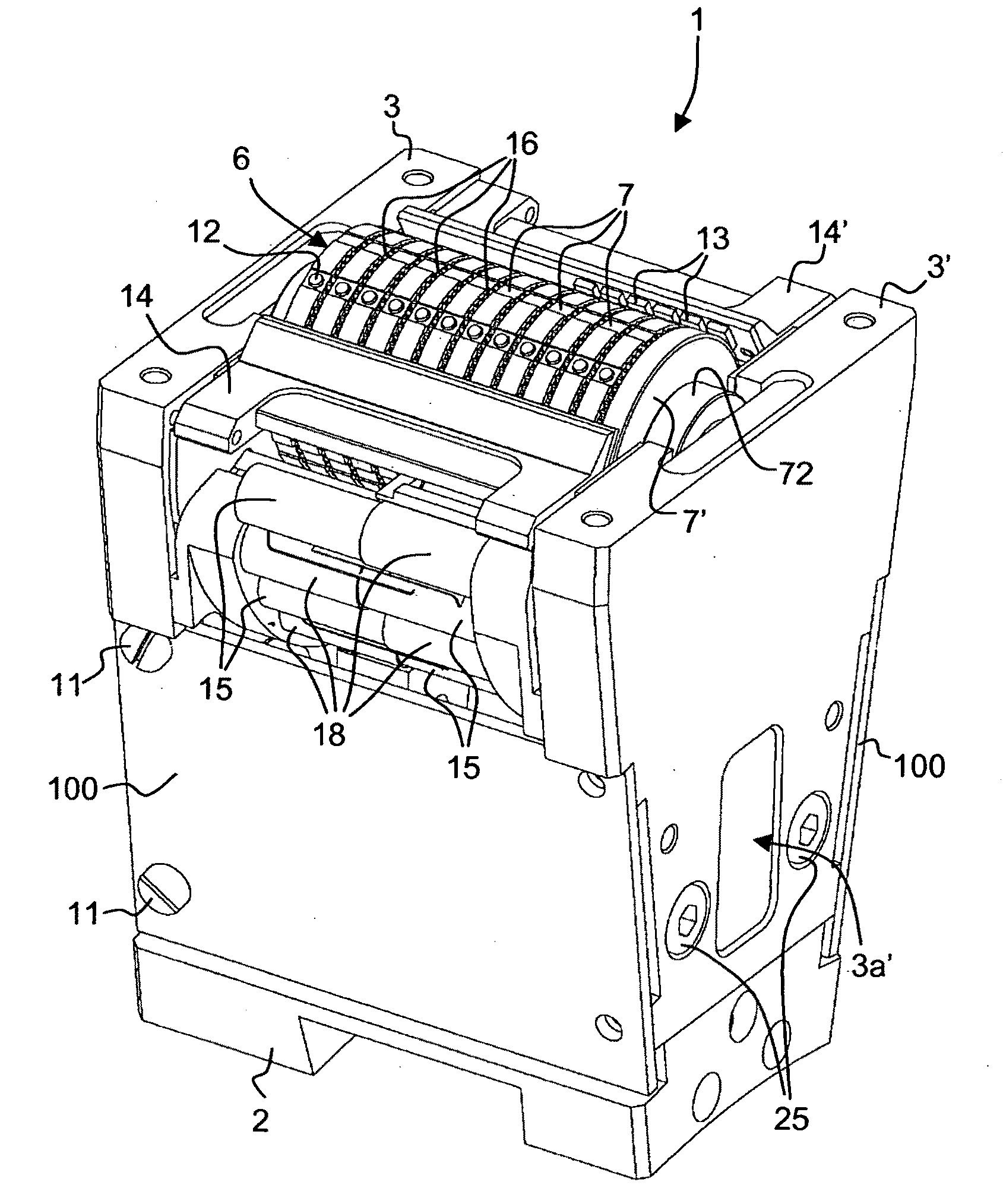 Method and device for controlling the position of the numbering wheels of a numbering device