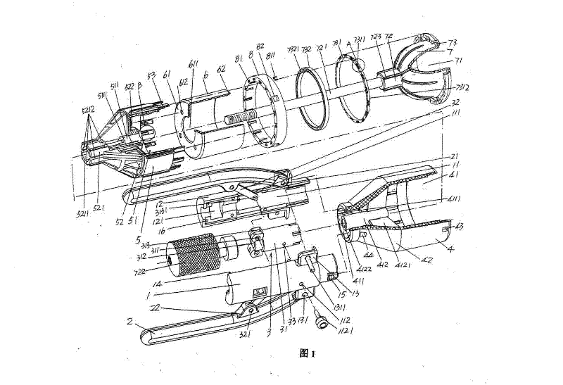 Foreskin cutting and sewing device
