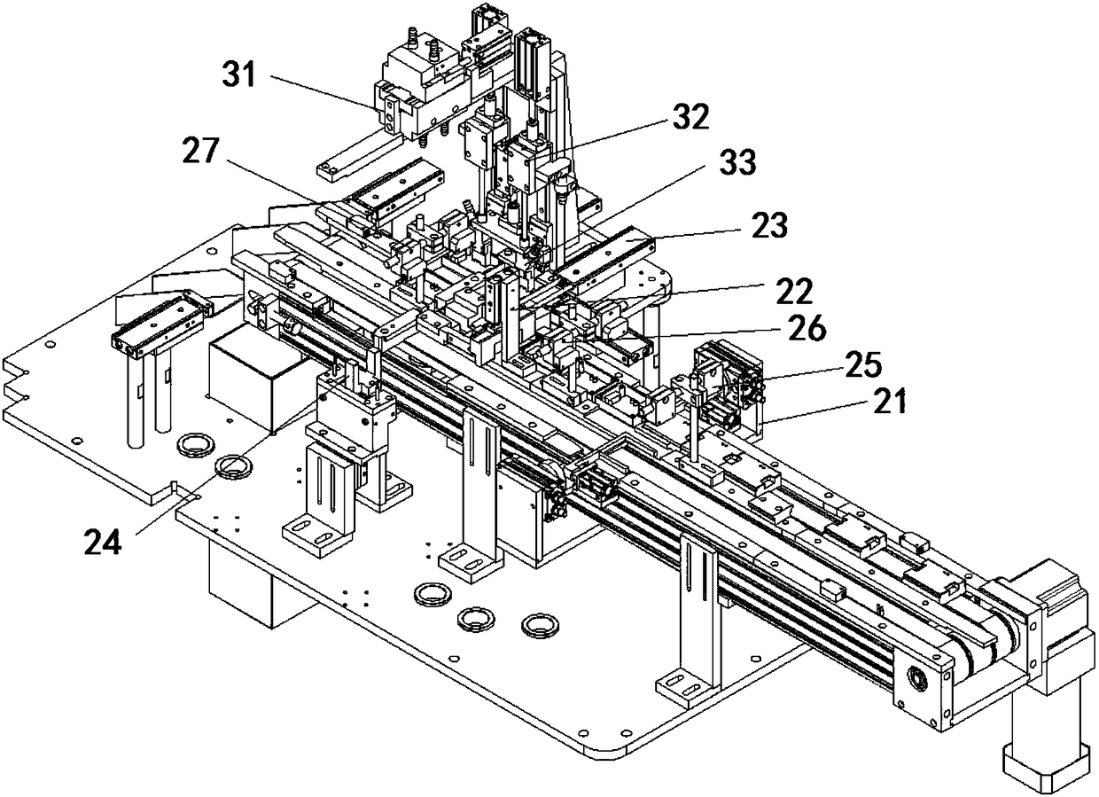 An automatic assembly system for the light guide column of the electric energy meter carrier box