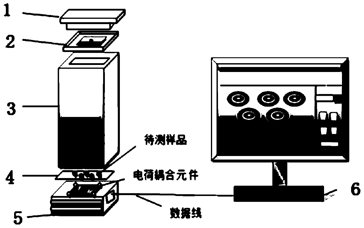 Microplastic detection device and method based on ratio of three-dimensional contour chain code to bright spot perimeter