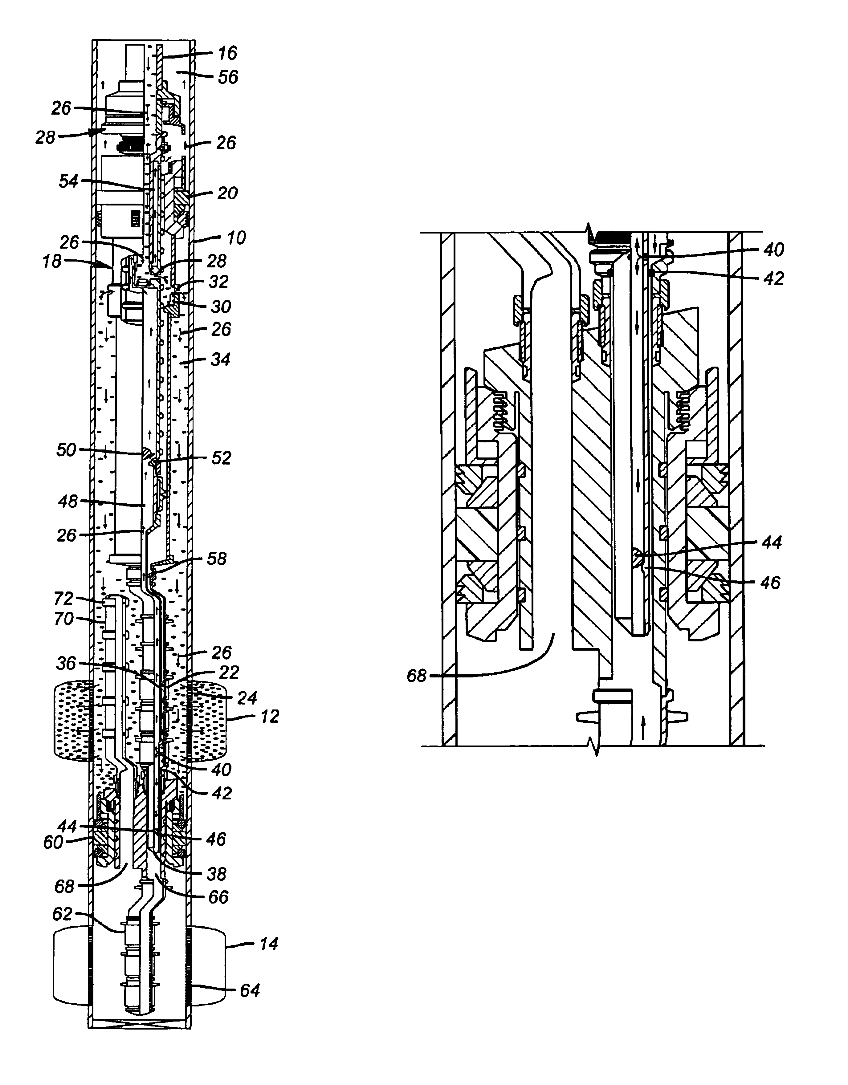 Method for selectively treating two producing intervals in a single trip