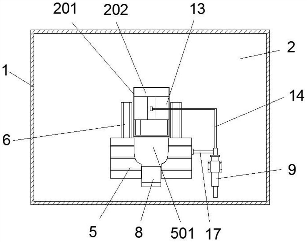 A spot welding machine with automatic blanking structure