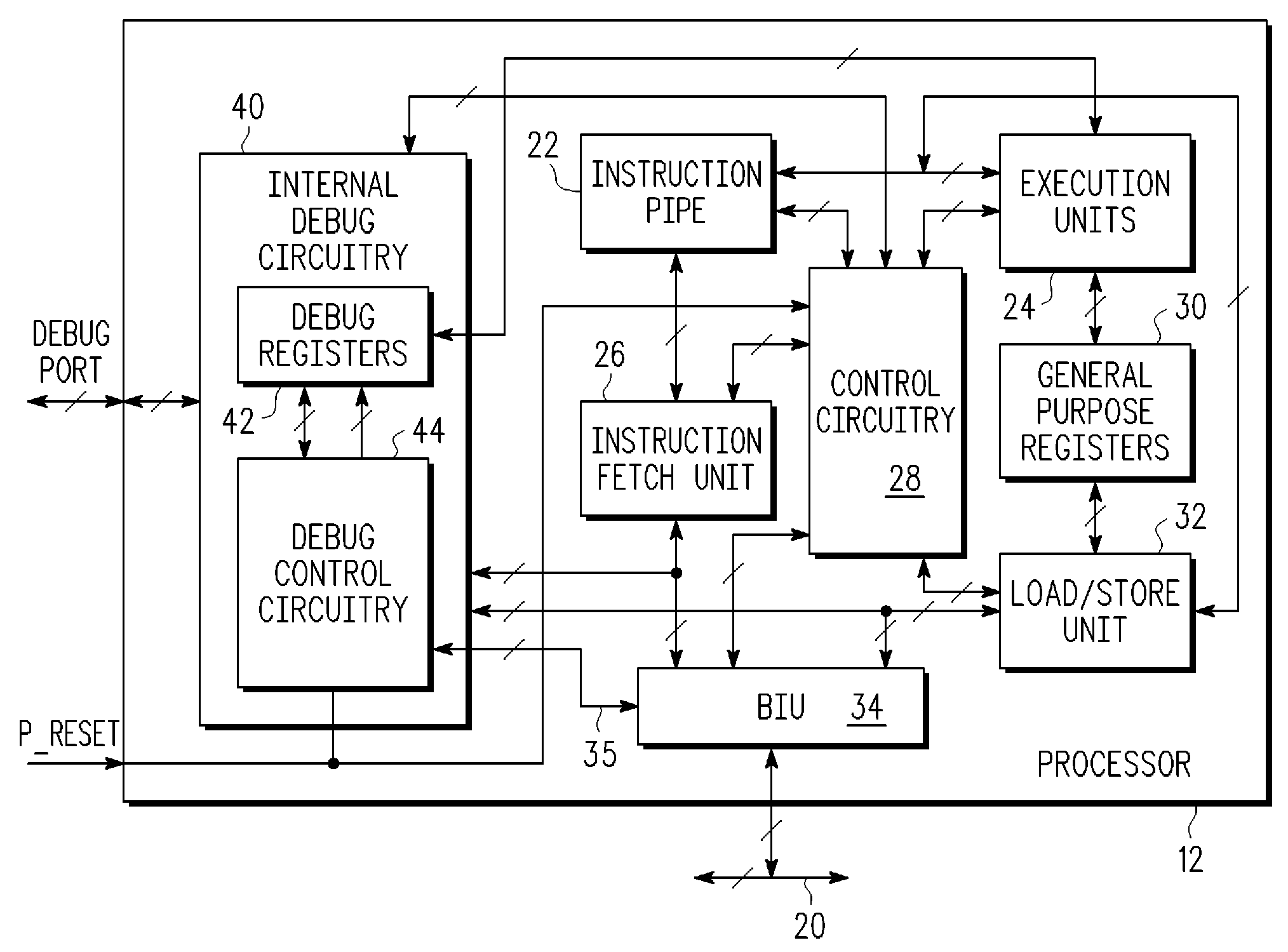 Debug instruction for use in a data processing system