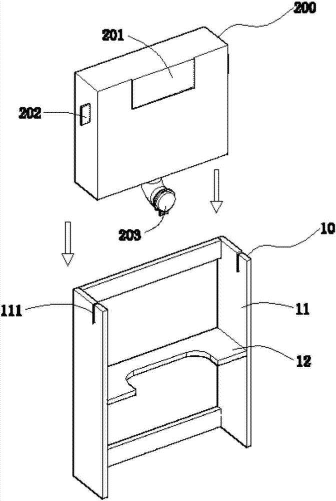 Concealed-installation closestool cabinet and assembling method thereof
