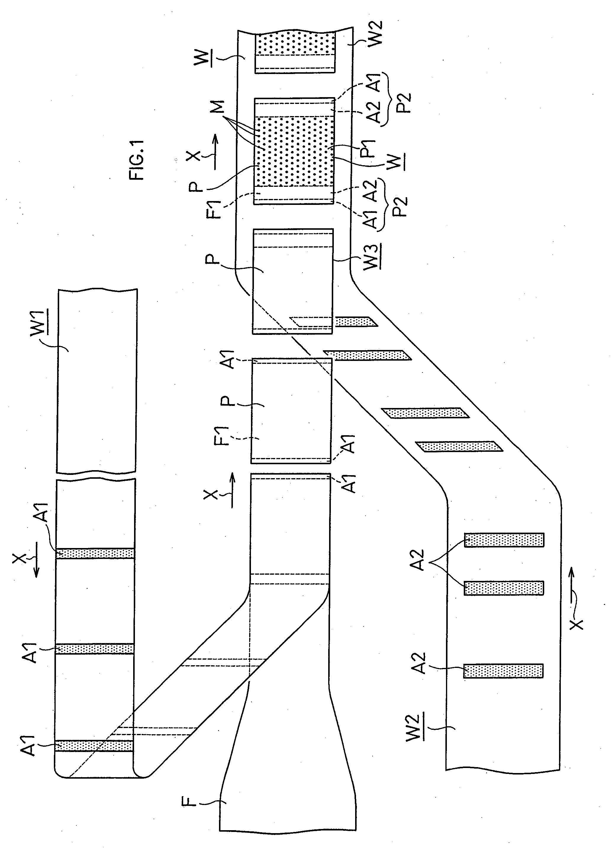 Method for producing disposable worn article