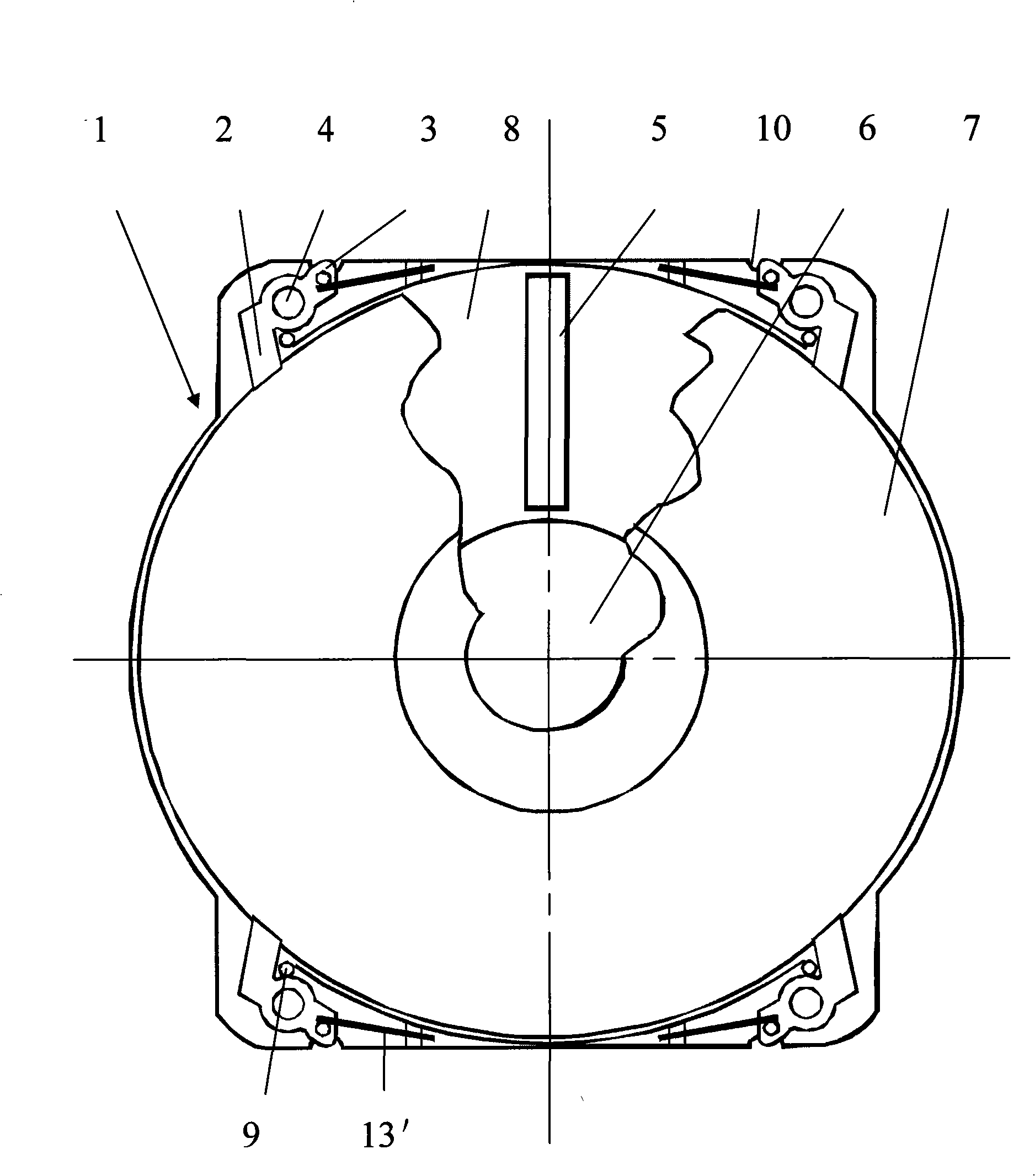 Single side disc protecting box and optical disc read-write apparatus matching therewith