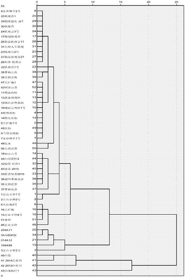 A method for identification of tea species and content determination of 21 characteristic components