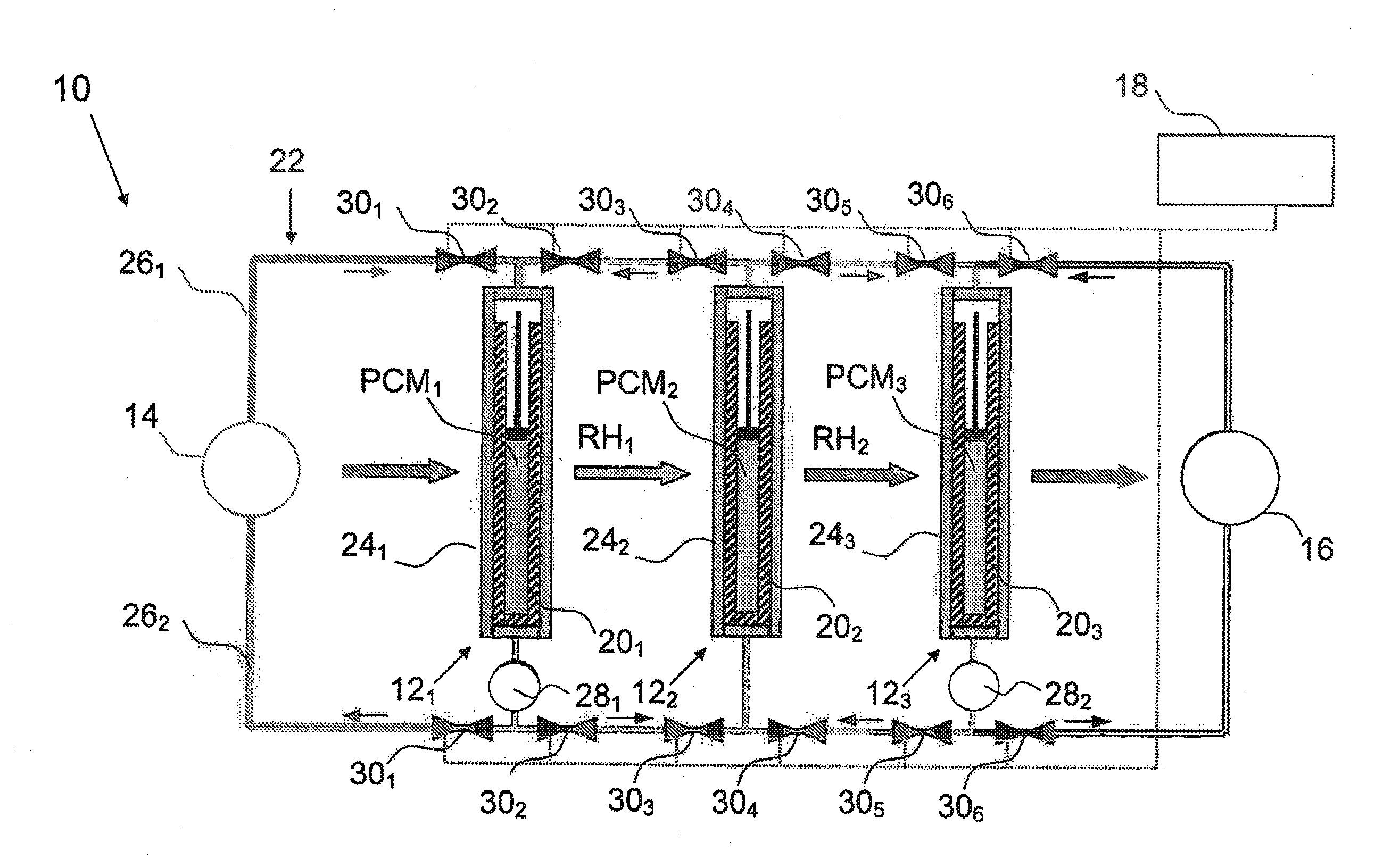 System and method for regenerating heat energy