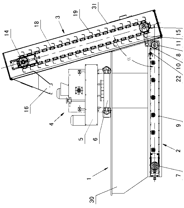 Full-automatic base material tray charging mechanism