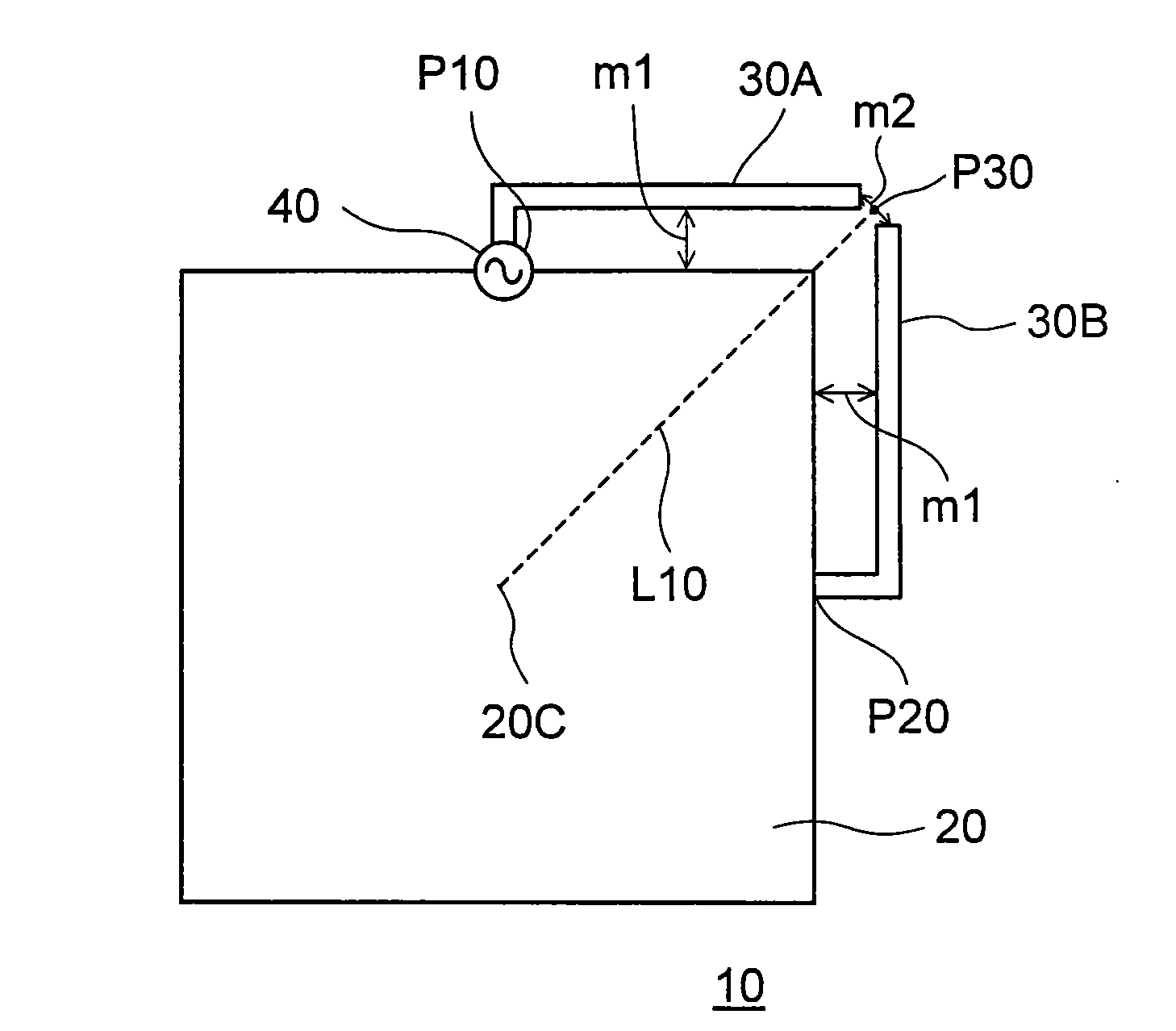 Circularly polarized antenna device