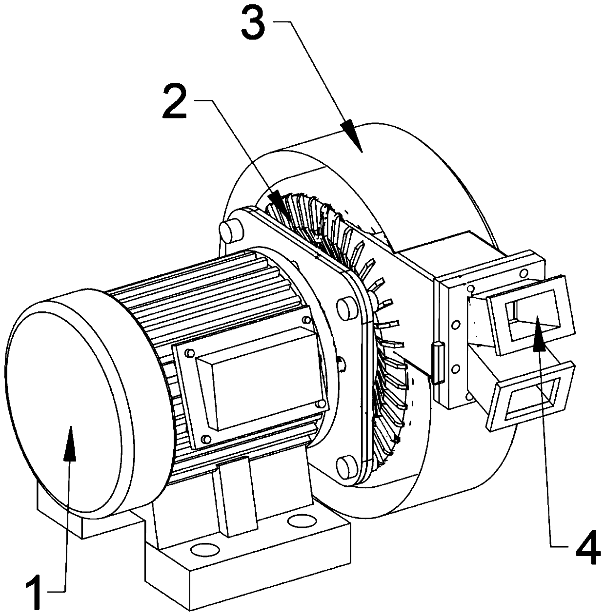 Blower capable of conducting self-physical cooling