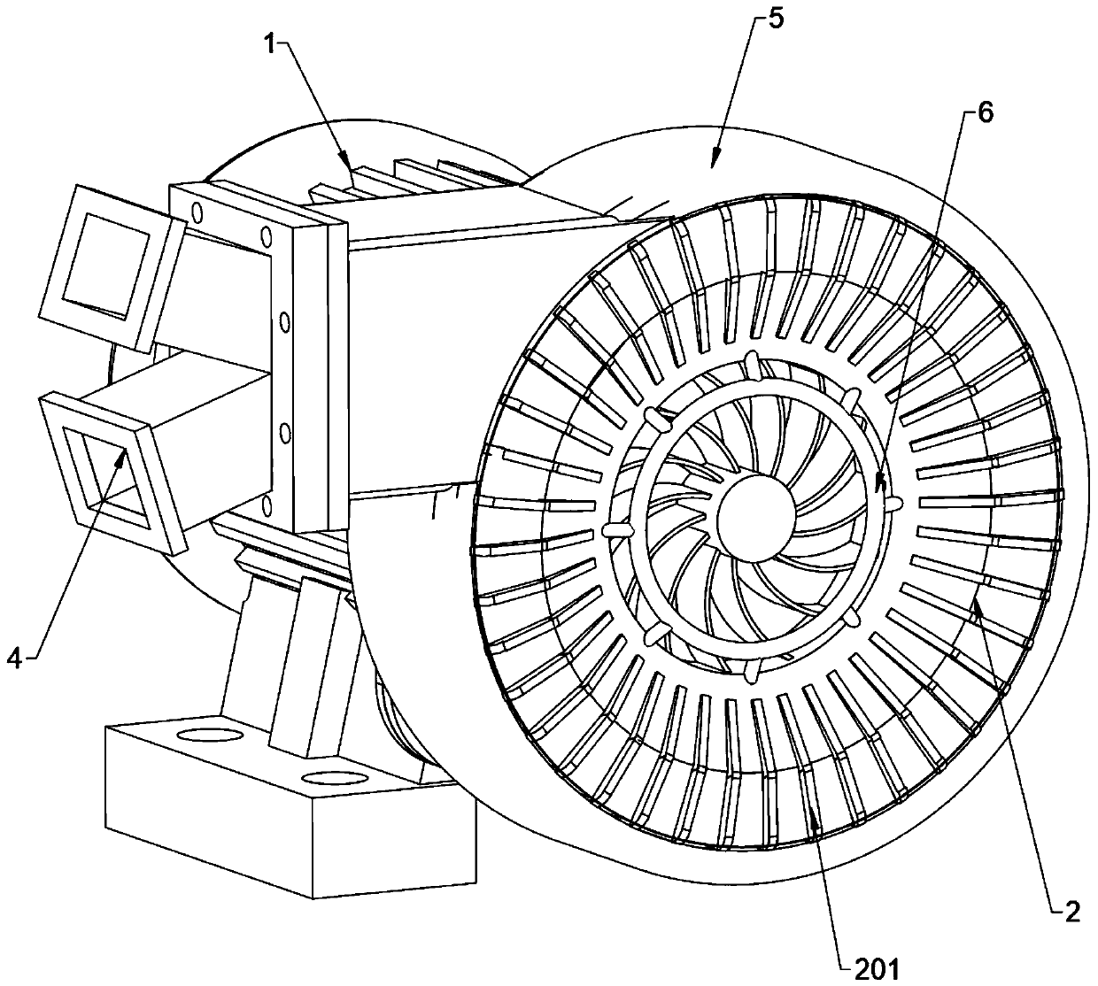 Blower capable of conducting self-physical cooling