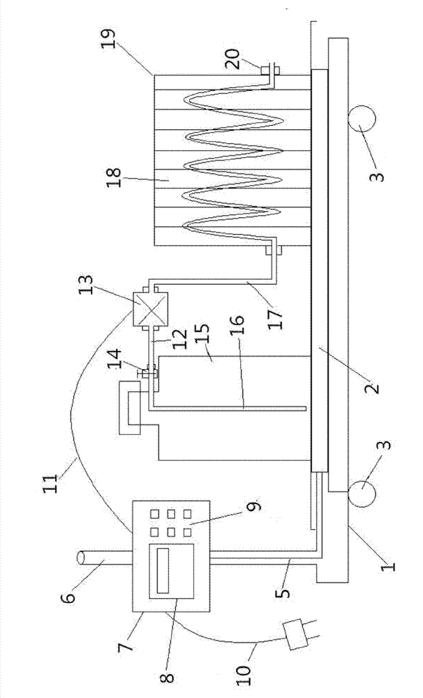 Sulfuryl fluoride application control device for containers