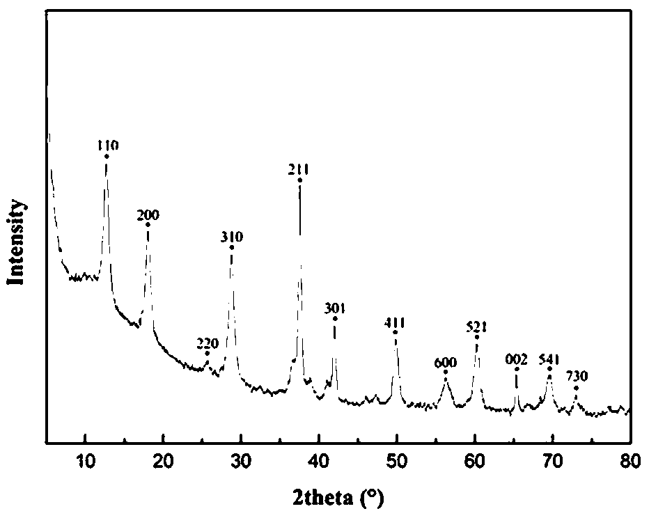 Preparation method of Fe-OMS-2 catalyst and application of Fe-OMS-2 catalyst in degradation of organic pollutants