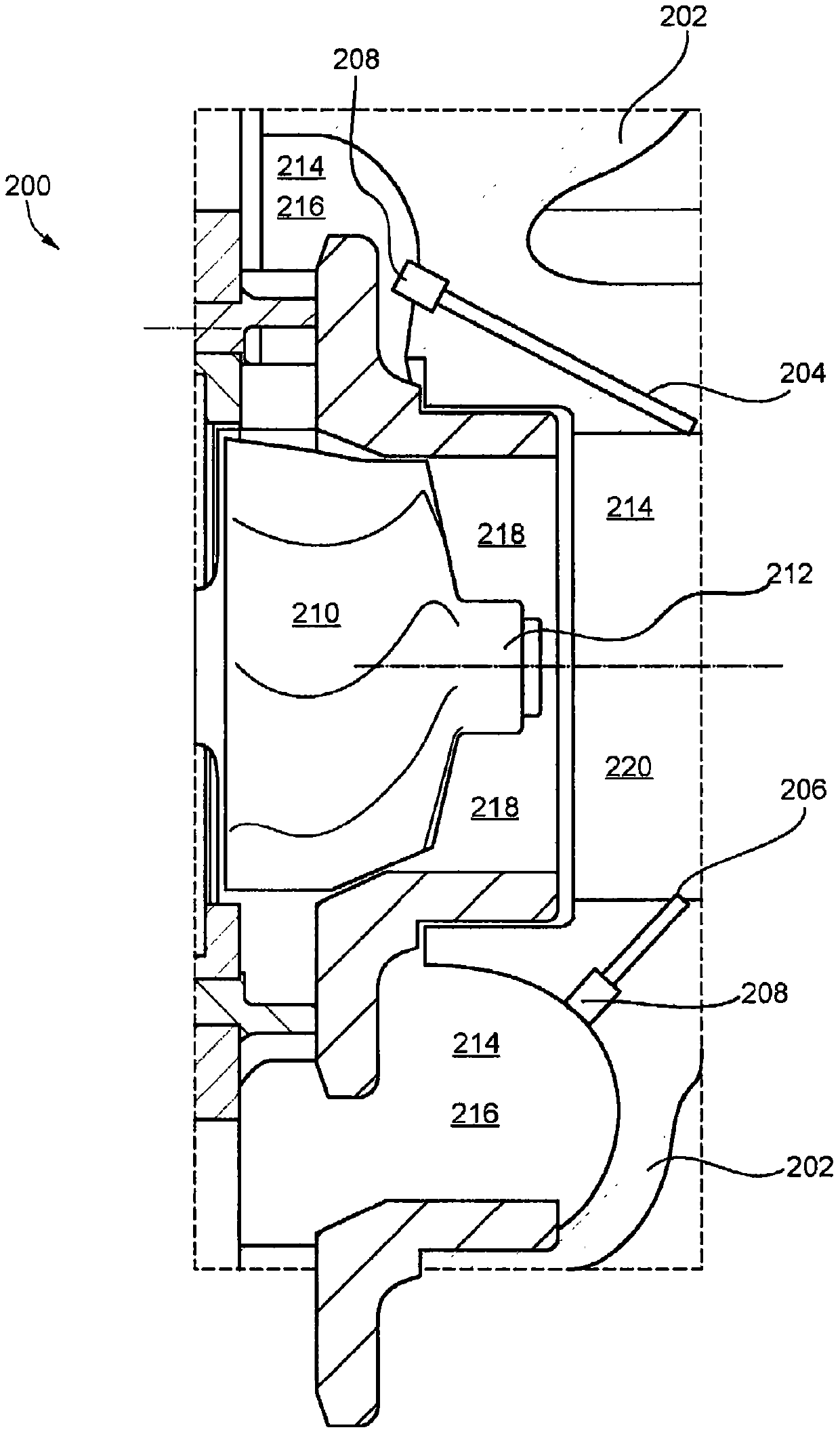 internal combustion engine with turbine