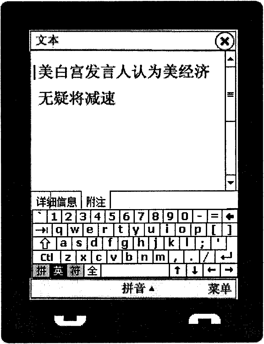 Input method and input system of contact information