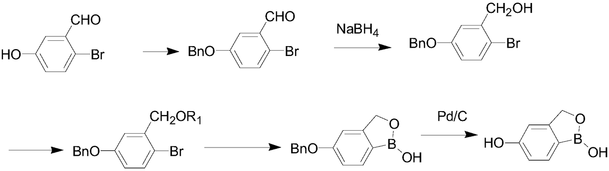 Preparation method of Crisaborole intermediate
