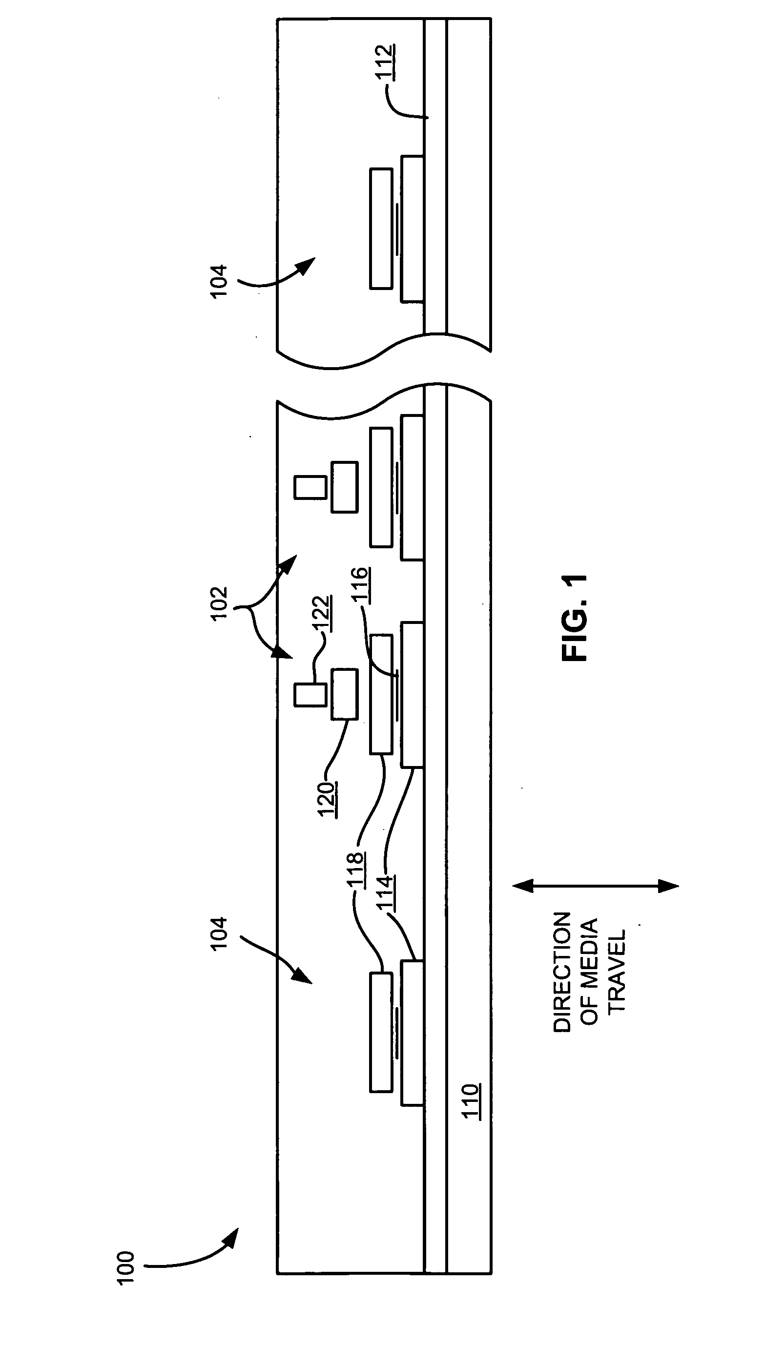 Tape head having write devices and narrower read devices