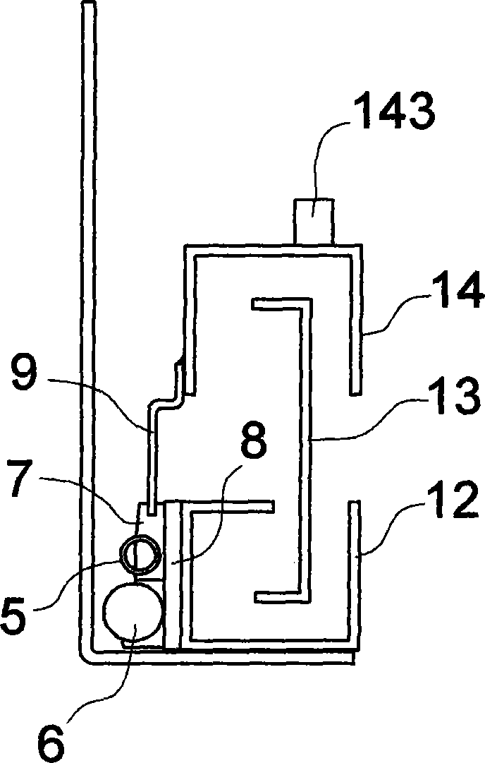 Auxiliary beating closing device of drawer and auxiliary opening closing device of drawer
