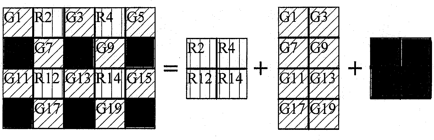 Lossless compression method applicable to Bayer image format
