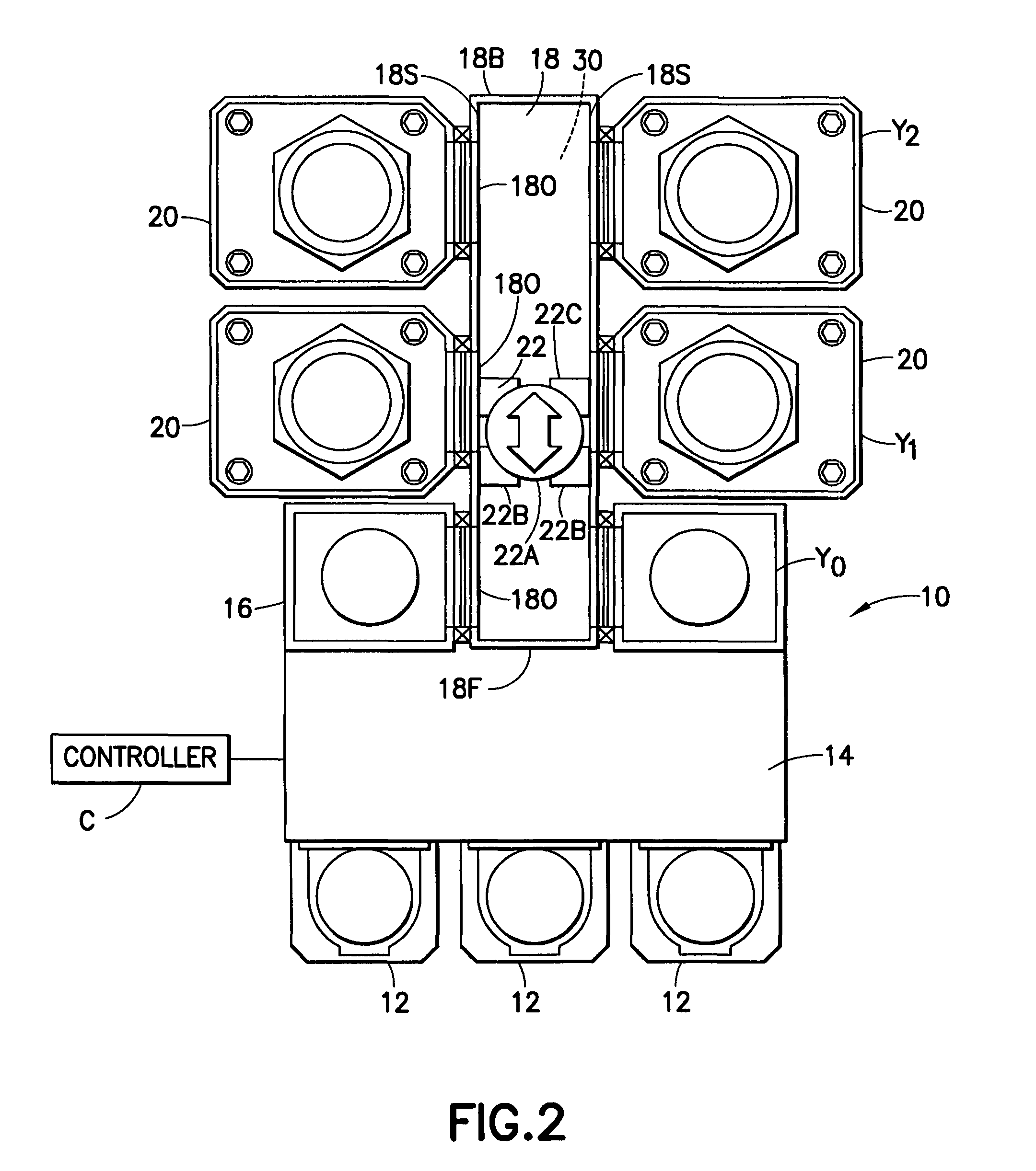Linear substrate transport apparatus
