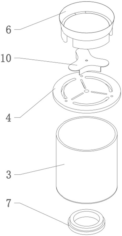 Pig feed stirring and mixing device