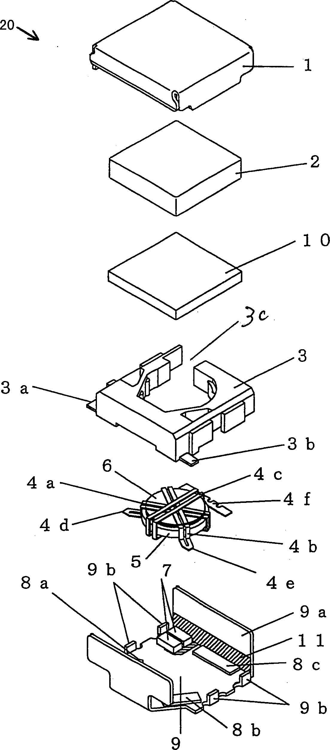 Non reversible circuit element