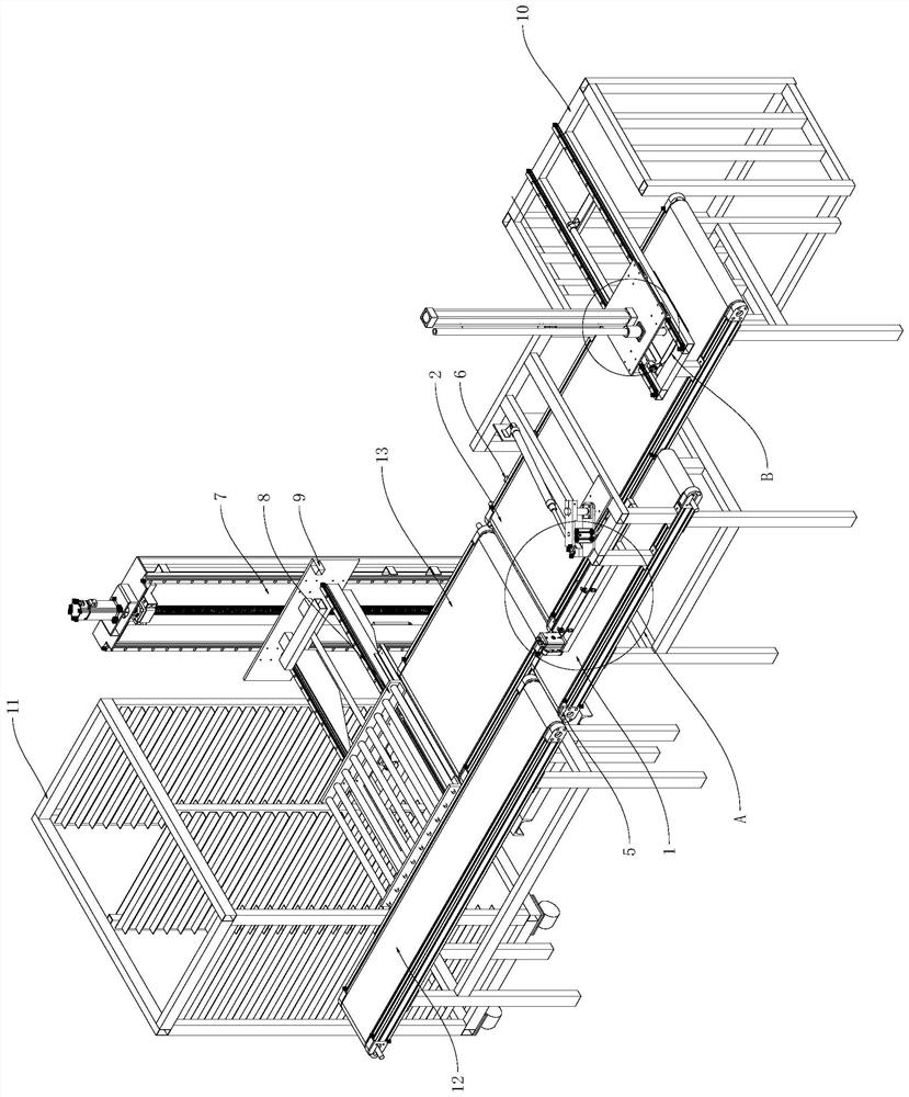 Conveying line and control method