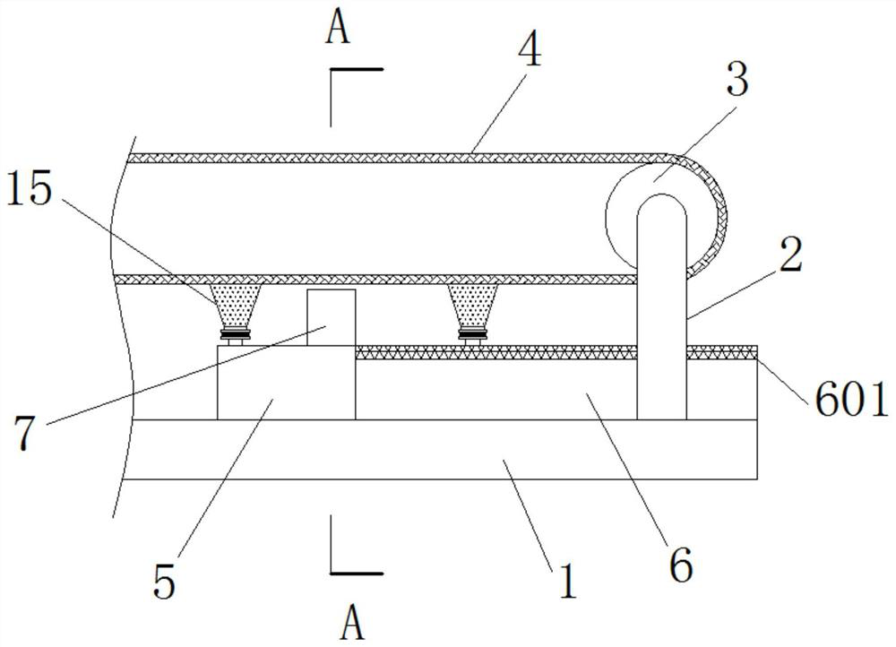 A cleaning auxiliary device for a conveying mechanism used in a cosmetics production line