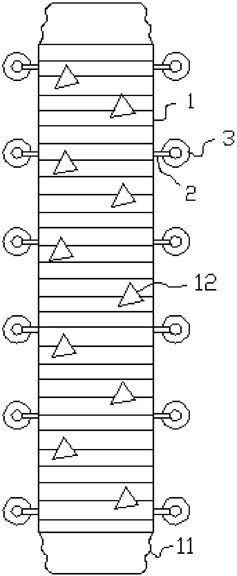 Line managing device for small household electrical appliances