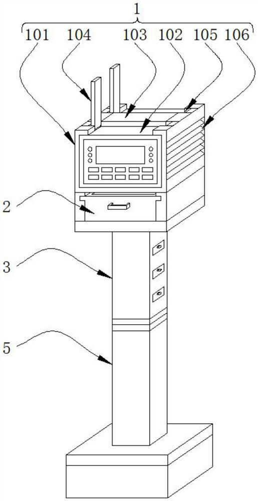 Environment data acquisition device for high-temperature rotary furnace based on 5G transmission system