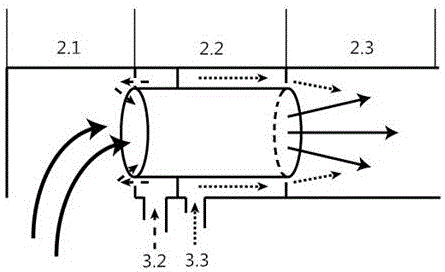 Staged combustion device and staged combustion method for solid fuel