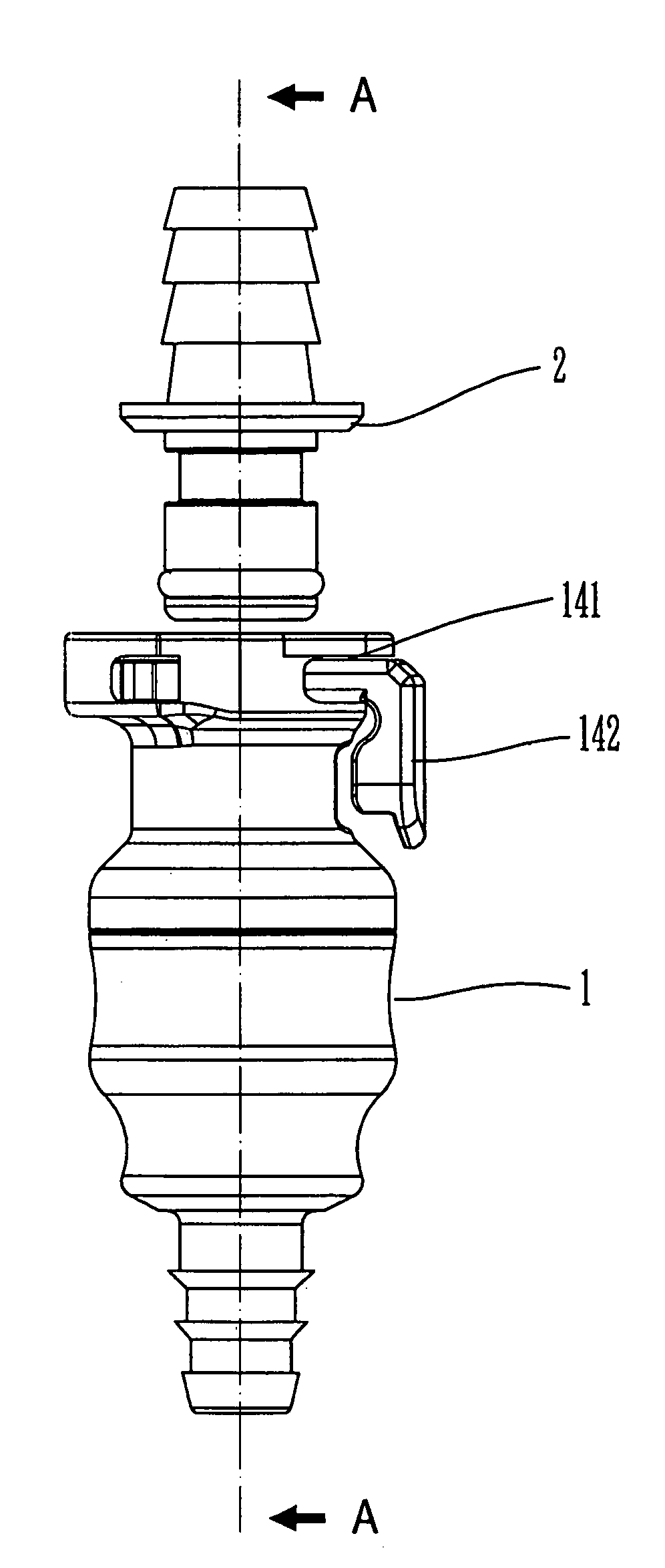Coupling assembly with a core unit therein