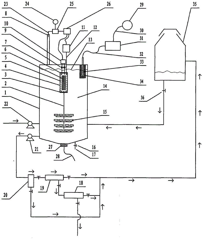 Large-capacity photocatalytic wastewater degradation reactor to prevent water inrush from light source installation cavity