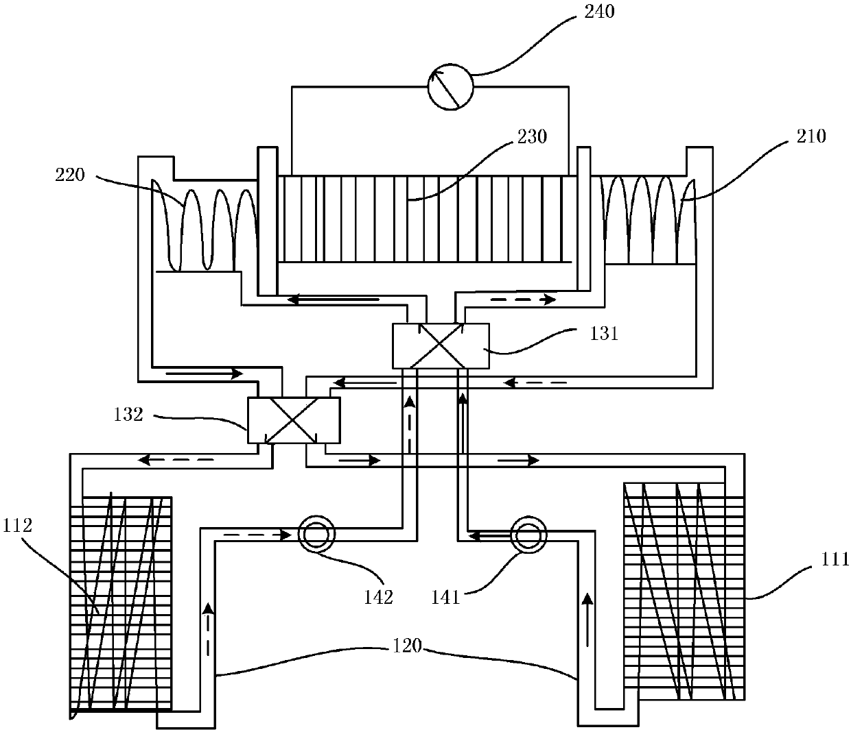 Metal hydride refrigeration system and control method thereof