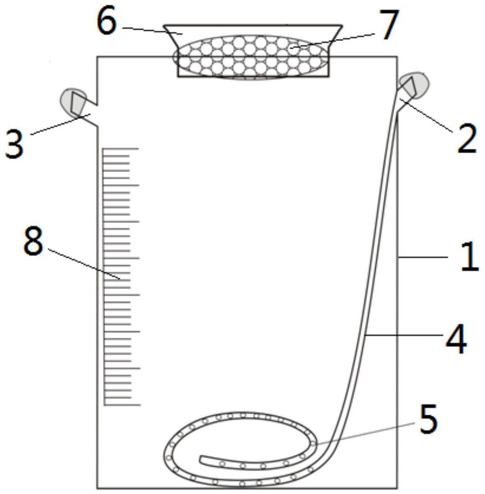 Gas absorption device and collection method of gas to be detected