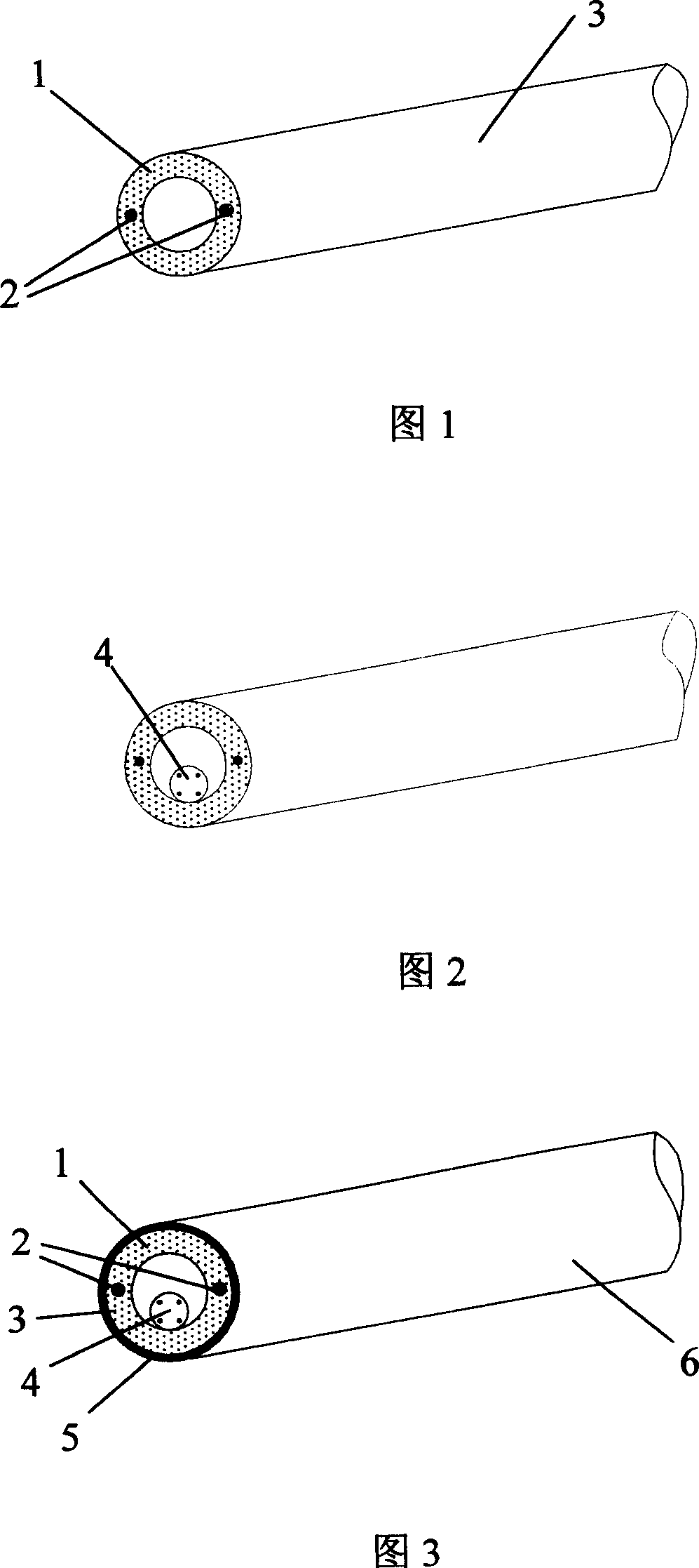 Leakage coaxial optical fiber cable with double-steel-wire reinforced inner conductor and method for making same